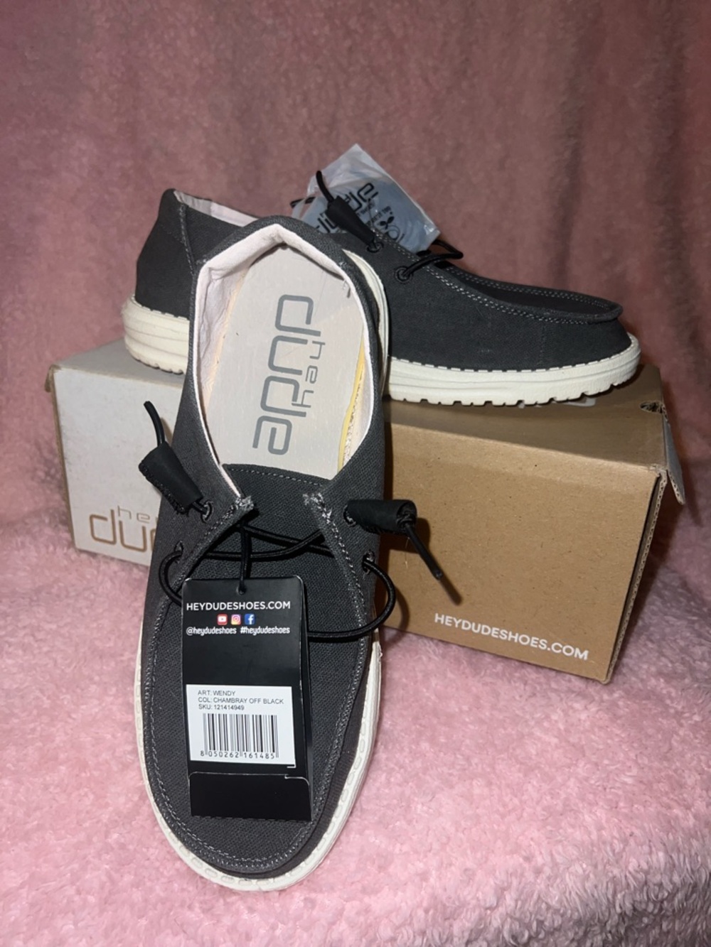 Hey Dude Wendy  woman’s Slip-On Loafers - Charcoal